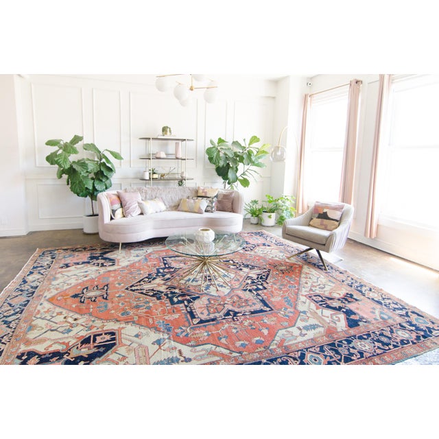 Aged to perfection! A magnificent rug that has maintained its old-world charm with decorative floral and geometric motifs...