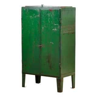 Vintage Industrial Cabinet in Iron, 1970s For Sale