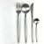 2010s Contemporary Vintage Style Brushed Stainless Steel Cutlery Set by Rosseta Home - Place Settings for 10 / 40 Pieces For Sale - Image 5 of 8
