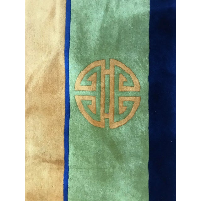 1920s Antique Vintage Art Deco Chinese Rug-8’11’x12" For Sale - Image 10 of 13