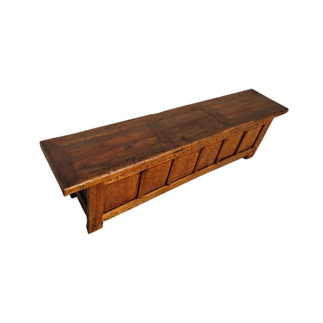 Early 19th Century 19th Century Chinese Carved Poplar 6 Door Sideboard For Sale - Image 5 of 5
