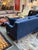 2010s Nathan Anthony Bespoke Slope Arm Sofa, Navy For Sale - Image 5 of 14