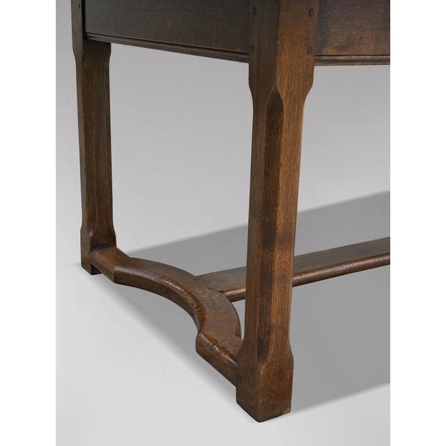 Brown Large 19th Century French Oak Farmhouse Dining Table, 1880 For Sale - Image 8 of 12
