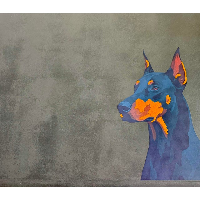 Modern One of a Kind Doberman Statement Table For Sale - Image 3 of 16