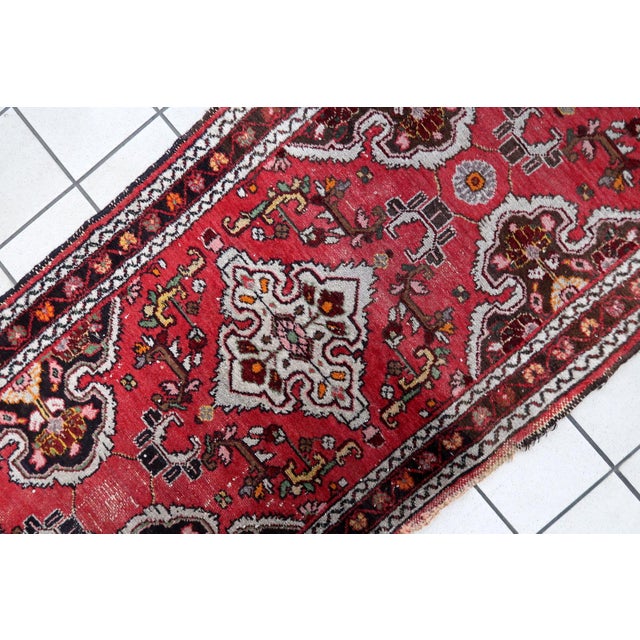 1920s, Handmade Antique Persian Malayer Runner Rug 2.5' X 12.5' For Sale In New York - Image 6 of 14