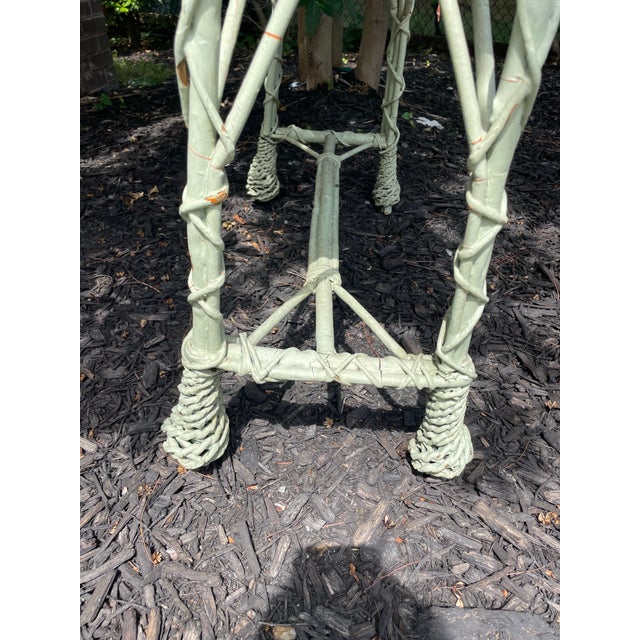 Antique Woven Wicker Plant Box For Sale - Image 4 of 6