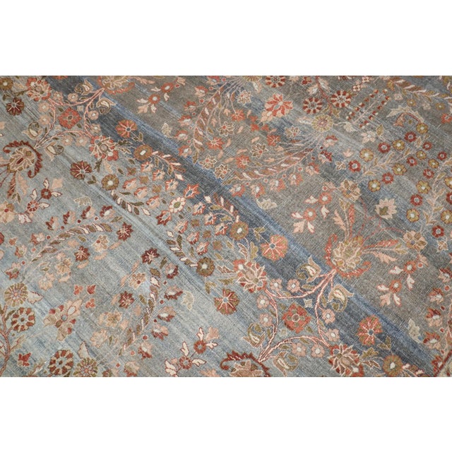 1910s Room Size high decorative Persian bidjar with an all over floral design on a striated abrashed ground. STUNNING to...