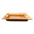 Vintage Natural Bamboo Serving Tray For Sale