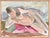 Arne Cassel, Lying Nude, 1960s, Oil on Canvas, Framed For Sale - Image 4 of 18