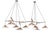 Emily Group of Nine Pendant Light in Copper Semi-Matte by Daniel Becker for Moss Objects For Sale