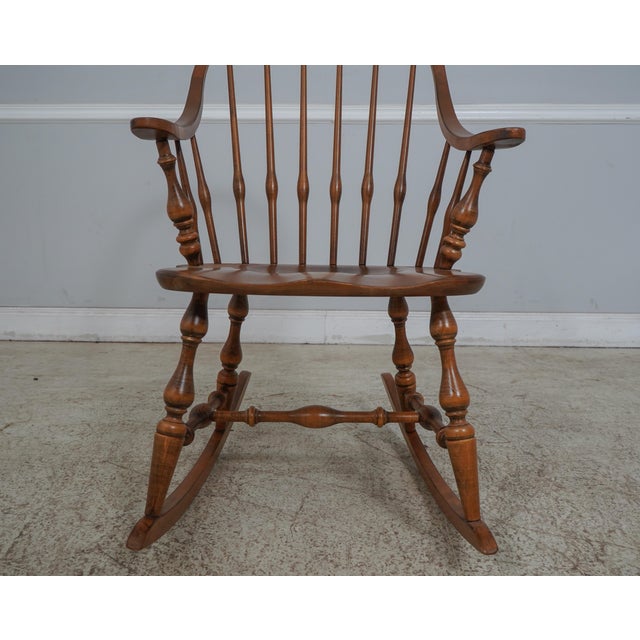 Ethan Allen 1776 Collection Maple Windsor Rocking Chair Chairish