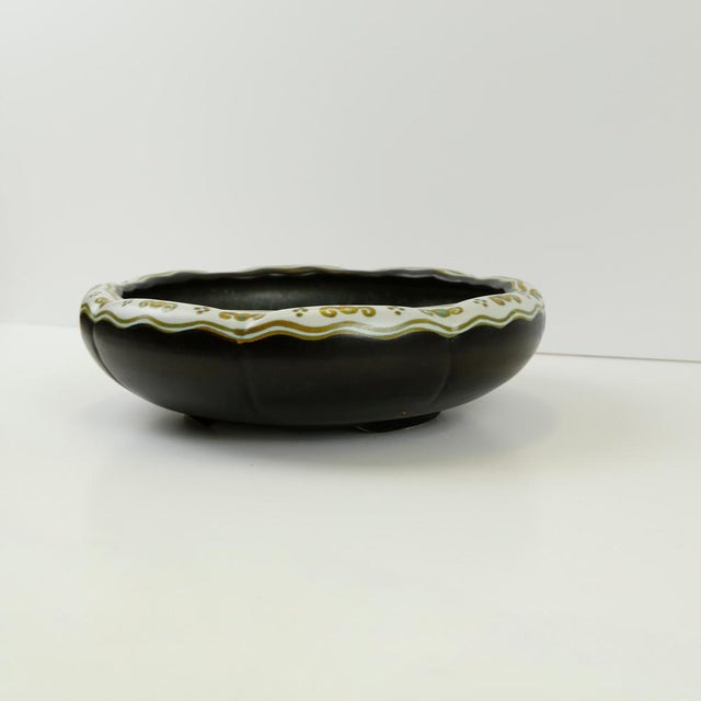 Vintage Dutch Art Deco Hand-Painted Bowl, 1923 For Sale - Image 3 of 10
