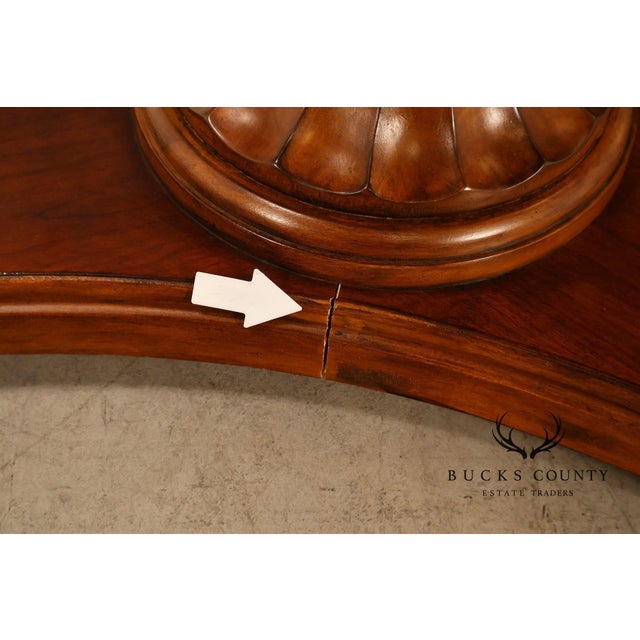 Ethan Allen Townhouse Collection Round Pedestal Side Table For Sale - Image 9 of 18