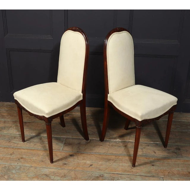 Cream Set of French Art Deco Side Chairs by Paul Follot, 1925 For Sale - Image 8 of 13