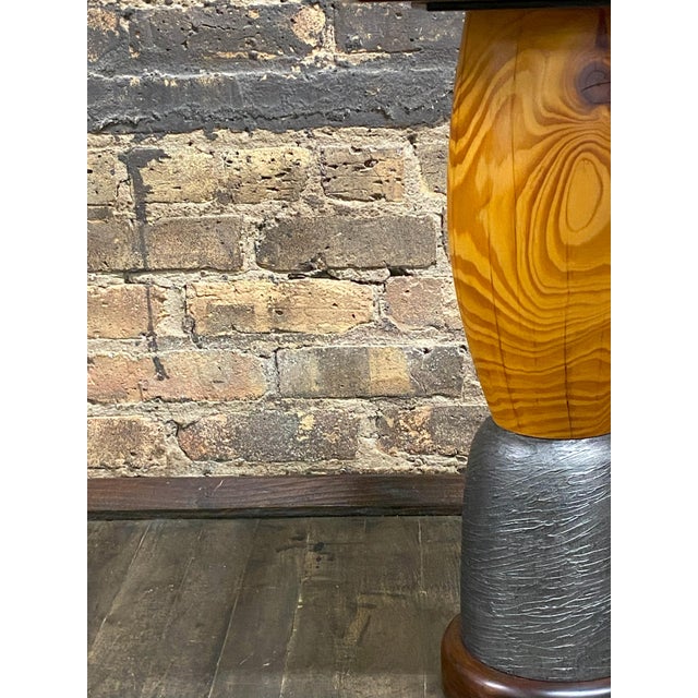 2000 - 2009 Wood Accent Table Signed by Artist, Cory Robinson For Sale - Image 5 of 7