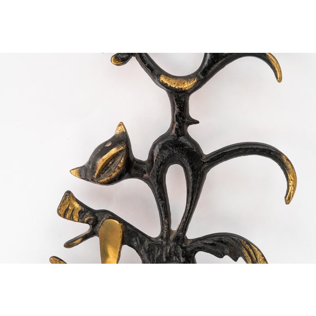 Vintage Austrian Brass Key Hanger by Walter Bosse, 1950 For Sale - Image 11 of 12