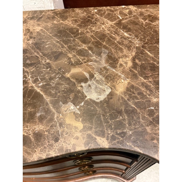 Century Furniture Century Furniture Marble-Top Serpentine Buffet For Sale - Image 4 of 12