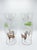 African Pair of Glass Hand-Painted African Wildlife Hurricane For Sale - Image 3 of 12