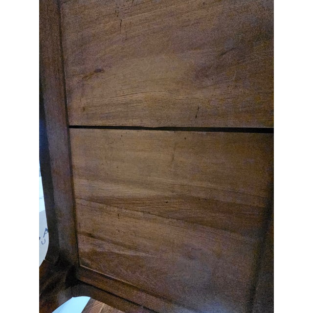 French Louis XV Style Bureau Plat Desk With Leather Top and Brass Edging For Sale - Image 13 of 13