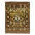 Mid-Centruy Transitional Style Handmade Floral Brown Wool Rug For Sale