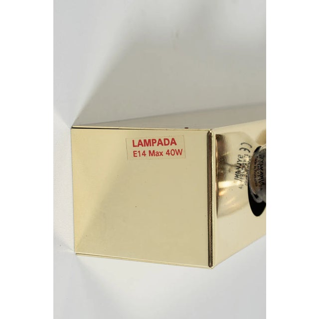 Brass Mirror Wall Lamps, Set of 2 For Sale - Image 3 of 7