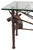Iron Sculptural Stag Antler Glass Top Center Table For Sale - Image 4 of 4