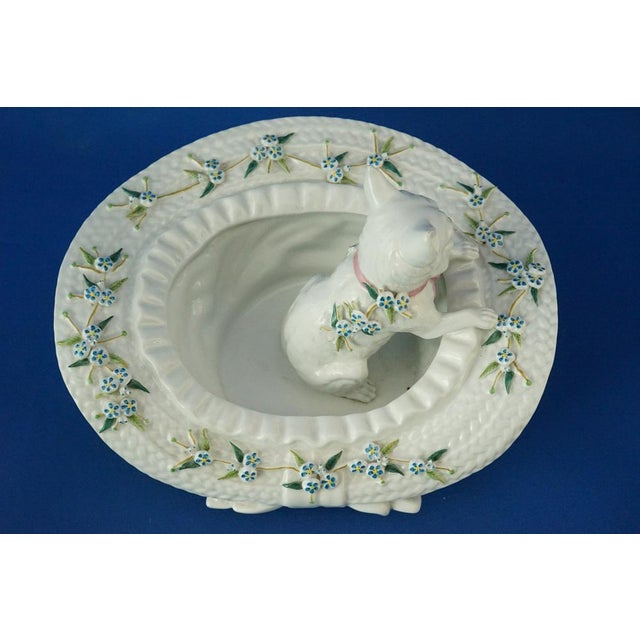 20th Century Porcelain Sculpture Cat in a Hat by Vion & Baury, France, 1890s For Sale - Image 10 of 18