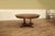 64-84 Round Large Solid Walnut Dining Table on Country Turned Legs. Distressed Reclaimed Wood Style Finish For Sale - Image 4 of 17
