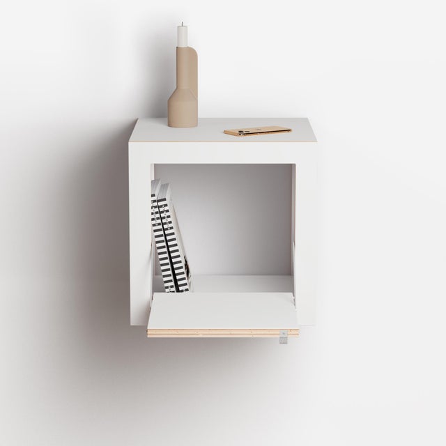 40x40x40 Fläpps Box Nightstand from Ambivalenz For Sale - Image 6 of 12