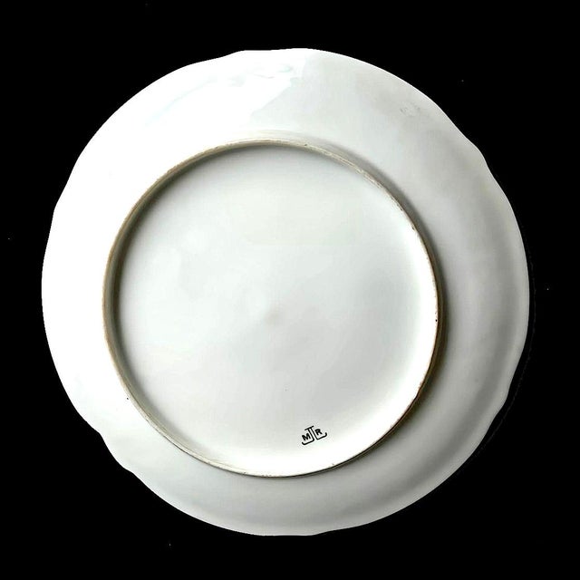 Late 19th Century Limoges Hand Painted Plate With Gold Inlay, Marked Martial Redon For Sale - Image 13 of 14