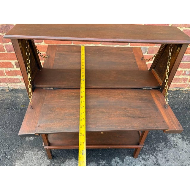 Antique Art Craft Style Metamorphic Side Table For Sale - Image 15 of 18