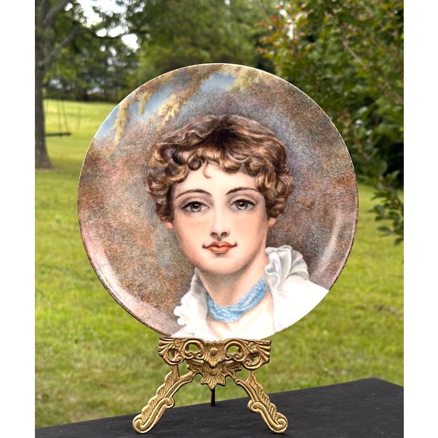 Haviland Limoges Hand Painted Portrait Plate C. 1876-1886 For Sale - Image 14 of 14