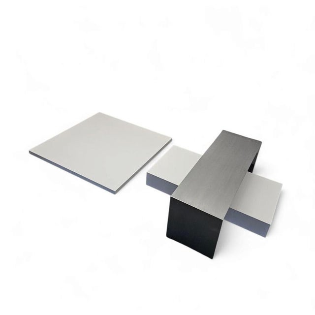 Silver Minimalism Model 261 Note Coffee Table by Piero Lissoni for Cassina, 2001 For Sale - Image 8 of 18