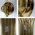 Brass Tommi Parzinger Mid-Century Modern 5-Light Brass Sconces for Dorlyn - A Pair For Sale - Image 8 of 13