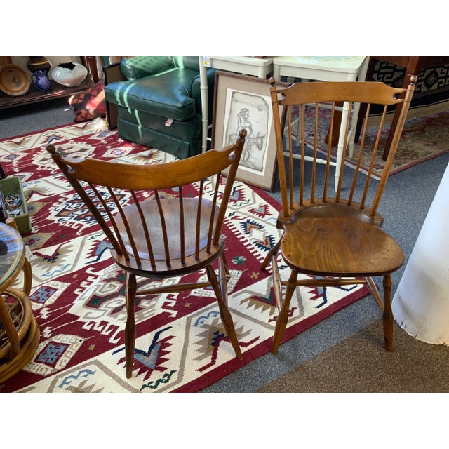 Mid Century LE Partridge Windsor Chairs - Set of 2 For Sale - Image 13 of 14