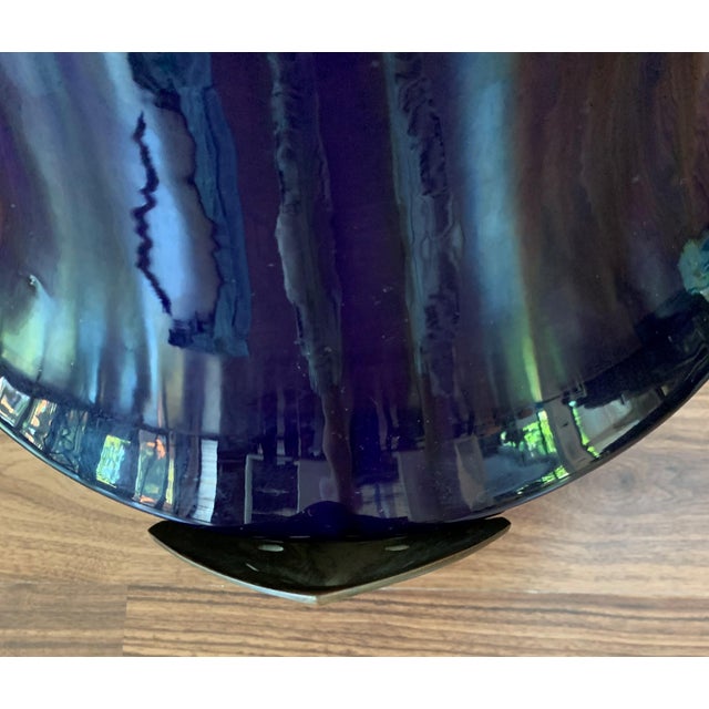 Art Nouveau Water Lily Vase Jugendstil Bronze in the Manner of Otto Eckman For Sale - Image 11 of 12