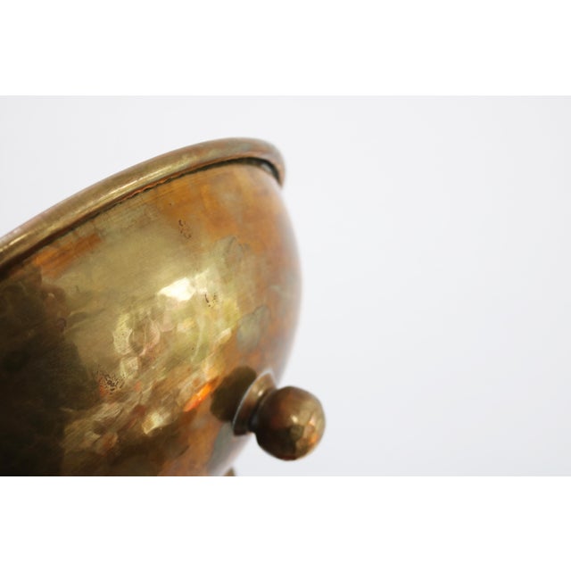 1920s Large Swedish Art Deco Brass Fruit Bowl, 1920s For Sale - Image 5 of 9