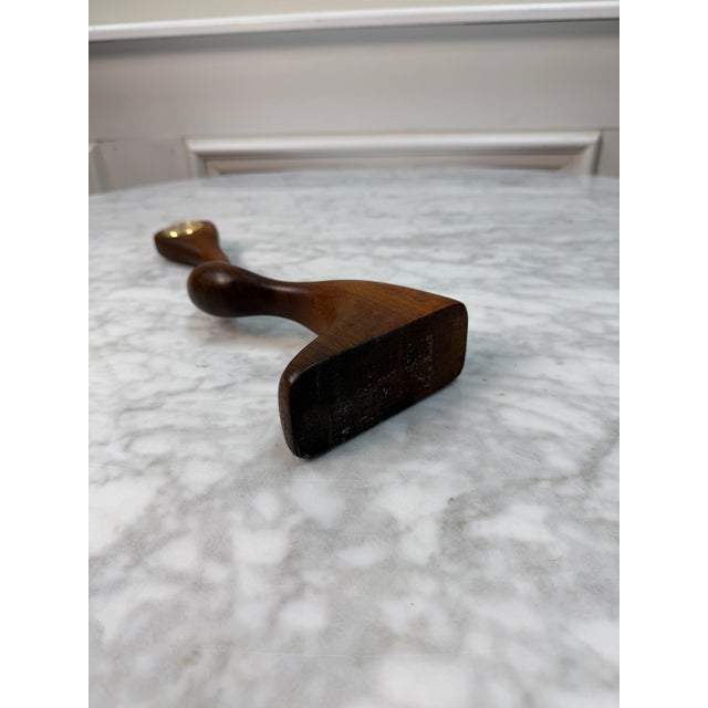 20th C. Mid-Century Modern Hand-Carved Wood "Loch" Sculptural Table Clock by Rick Sherman For Sale In West Palm - Image 6 of 6