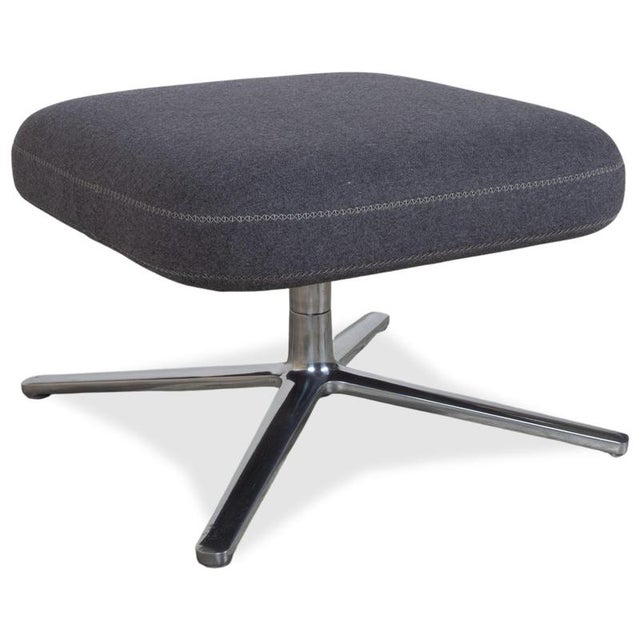 Textile Set of Grand Repos Lounge Chair and Ottoman in Grey Fabric by Antonio Citterio for Vitra For Sale - Image 7 of 18