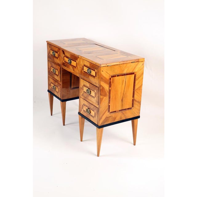 Louis XVI Ladies Writing Desk with Walnut, 1800 For Sale - Image 3 of 18