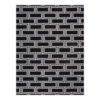 Pasargad Home Edgy Black Area Rug, 12' 0'' X 15' 0'' For Sale