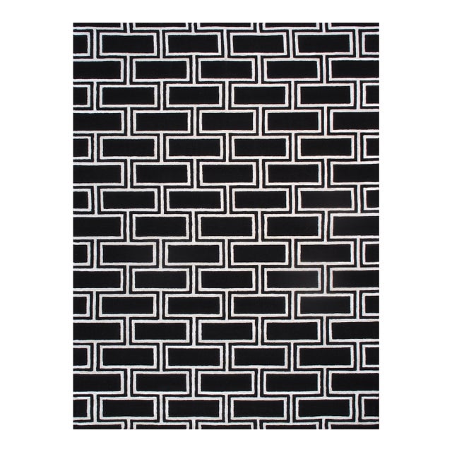 Pasargad Home Edgy Black Area Rug, 12' 0'' X 15' 0'' For Sale