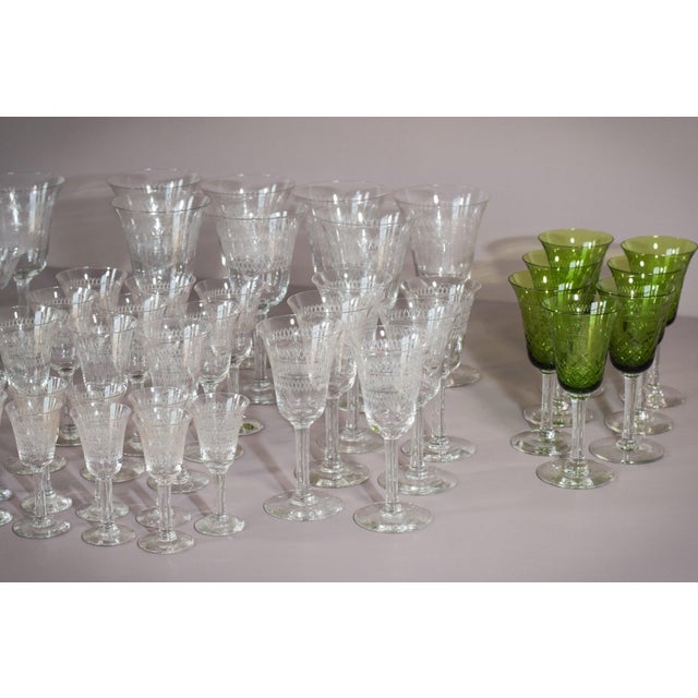 Vintage Drinking Glasses, Set of 45 For Sale - Image 16 of 17