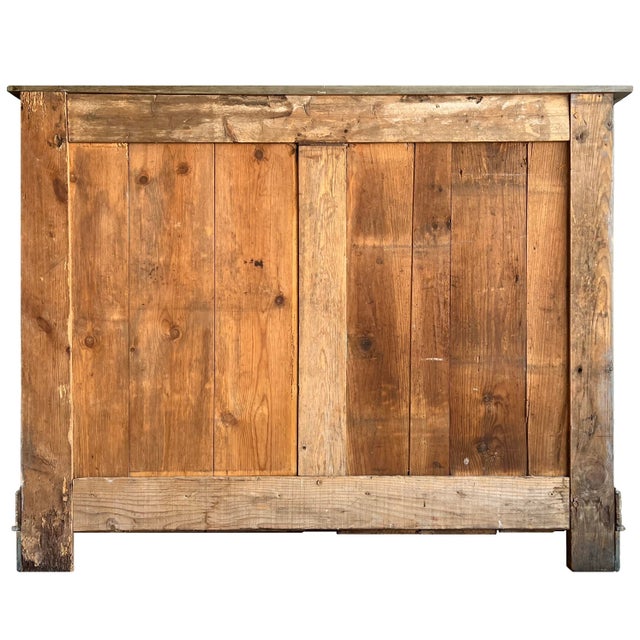 19th Century French Painted Buffet Cabinet - Gray For Sale - Image 9 of 9