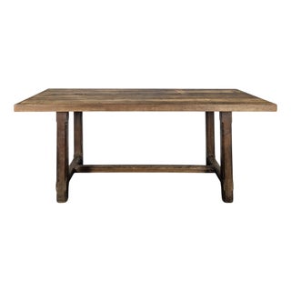 Solid Oak Farmhouse Table For Sale