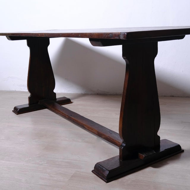 Antique Wooden Refectory Table, Italy, Early 1900s For Sale - Image 3 of 18