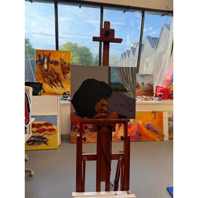 I painted Let Me Be to explore the feeling of being completely present in a specific place and time. The painting shows a...