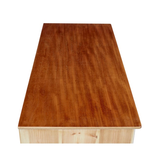 Wood Mid-Century Swedish Pine Chest of Drawers, 1960 For Sale - Image 7 of 9