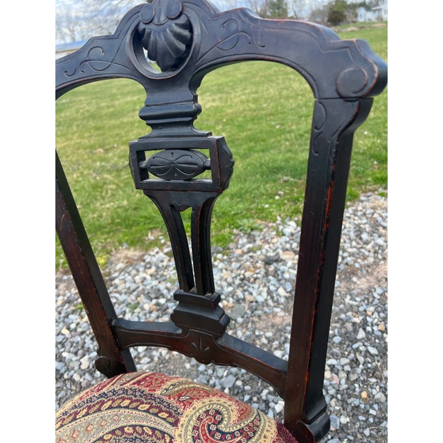 Antique Late 19th Century Victorian East Lake Carved Chairs - a Pair For Sale - Image 4 of 9