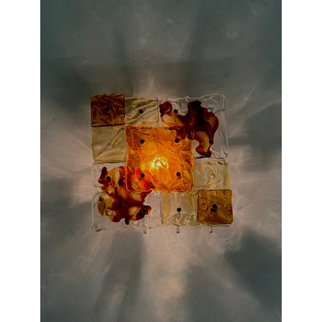 Patchwork Glass Wall Lamps by Toni Zuccheri for Venini, 1970s For Sale - Image 17 of 17